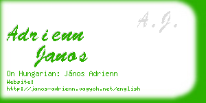 adrienn janos business card